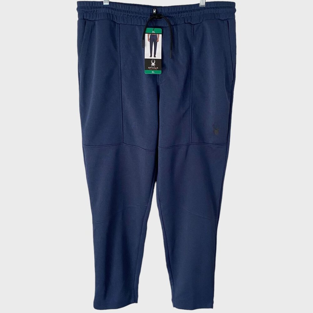 Spyder Active ProWeb Performance Jogger Pants Blue Men's XL Tapered Stretch New